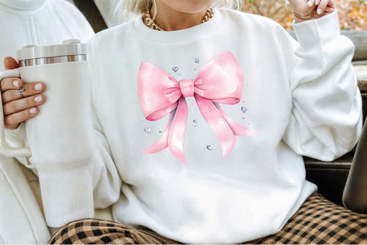 Coquette Pink Bow Clipart, an Illustration by Sublimation Artist (Photo 4 of 6)