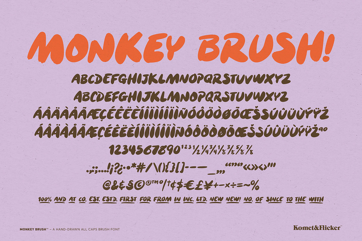 Monkey Brush, a Handwritten Font by Komet & Flicker (Photo 15 of 15)
