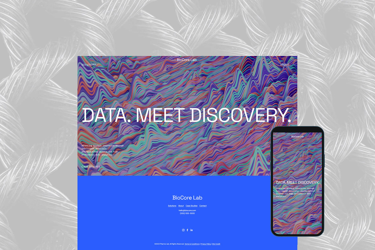 BioCore Lab Squarespace Template
