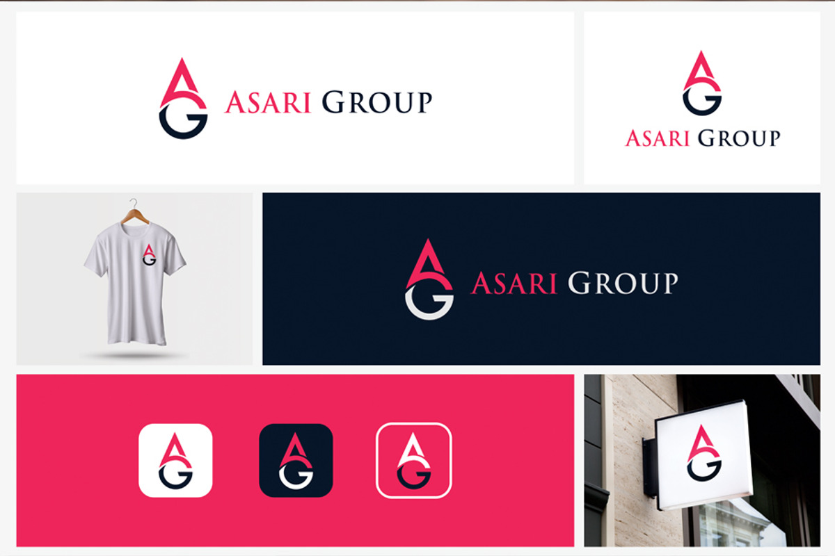 AG Text Logo, a Branding & Logo Template by Azqaa (Photo 1 of 3)