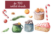Christmas watercolor collection, an Object Illustration by My watercolor shop (Thumbnail 5 of 5)