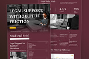 Lexhub - Legal Consultation Landing, a Landing Page Template by twinstd (Thumbnail 4 of 5)