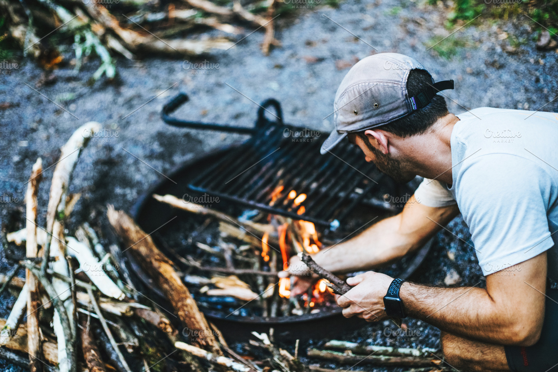Byof  bring your own firewood featuring camping, nature, and cooking, a Person Photo by AlyssaKayeGraham