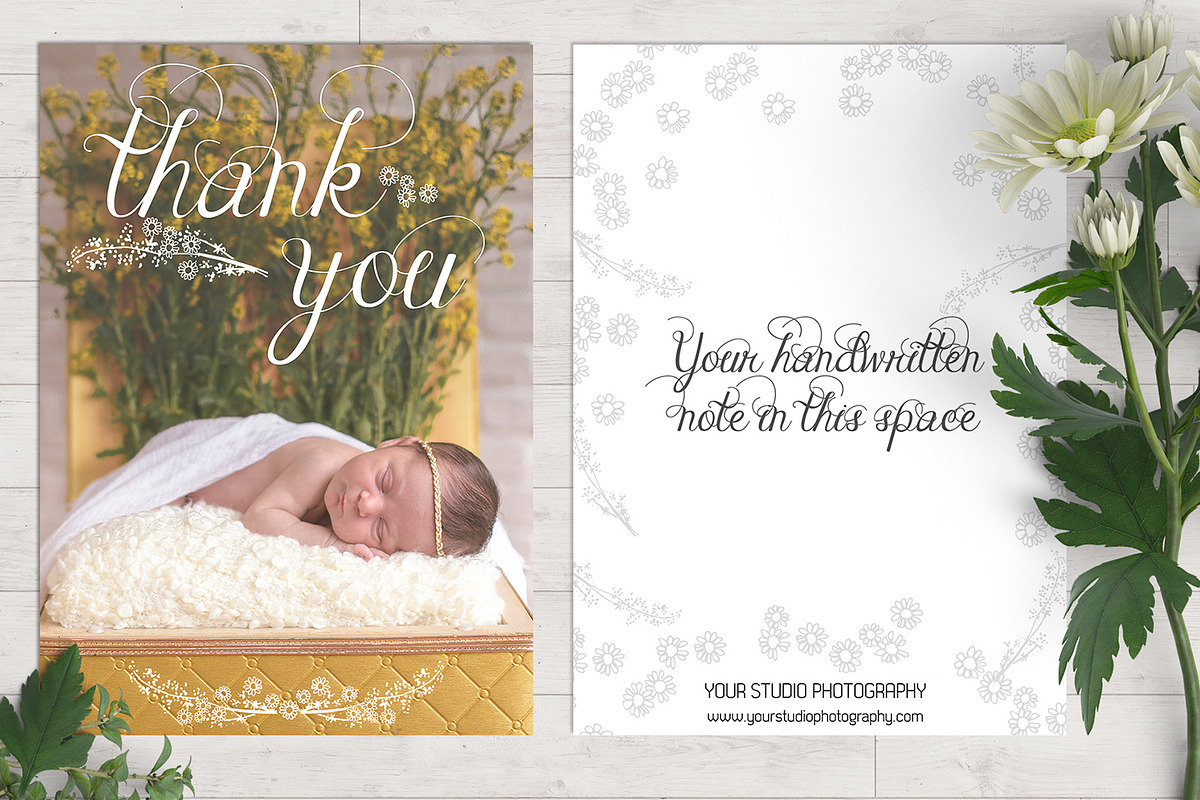 Newborn Thank You | Sleeping Beauty, a Card Template by Sleeklens (Photo 5 of 8)