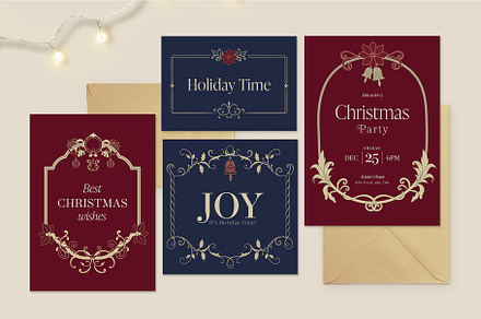 Christmas Card Stationery Set, a Card Template by BrandPacks