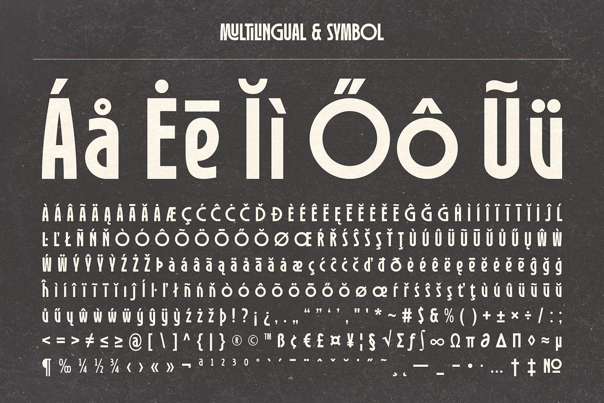 Robinco - Ligature Art Deco Font, a Sans Serif Font by Asenbayu (Photo 14 of 15)