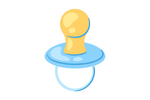 Illustration Of Baby Pacifier.