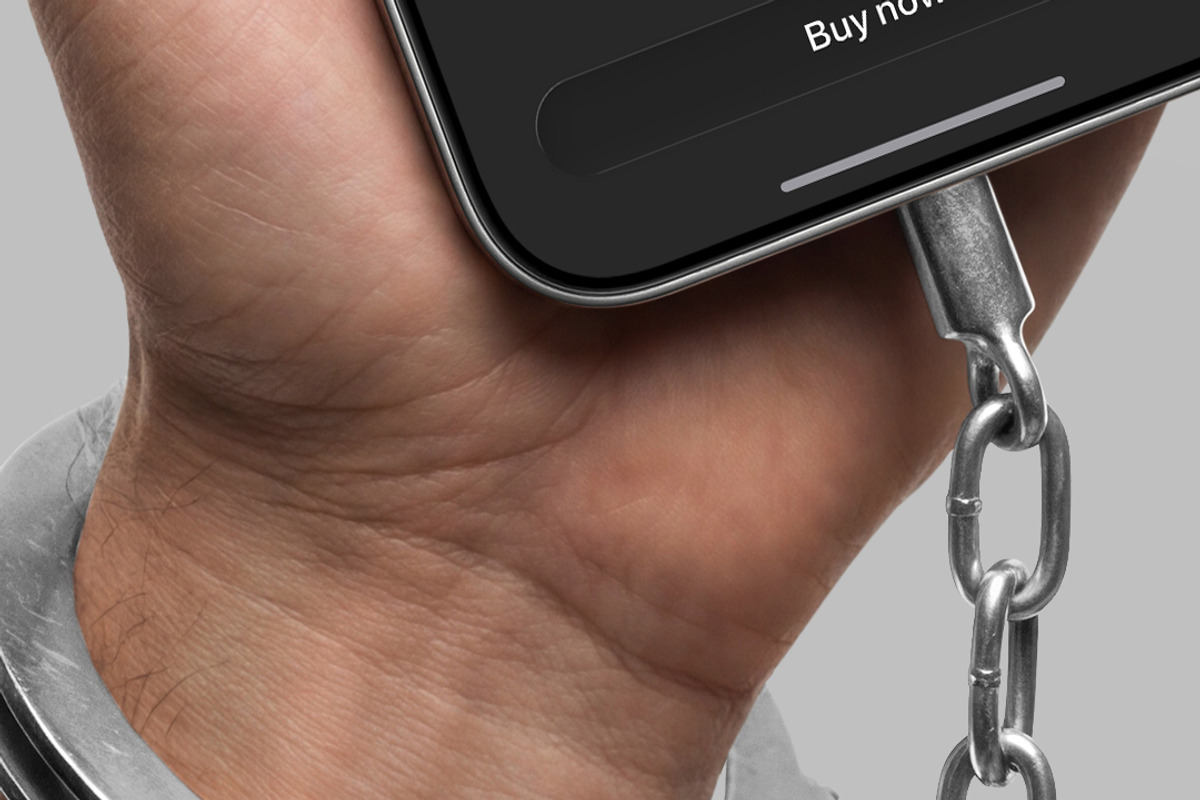 iPhone Mockup - Handcuffed to Phone, an iPhone Mockup by Avelina Studio (Photo 3 of 3)