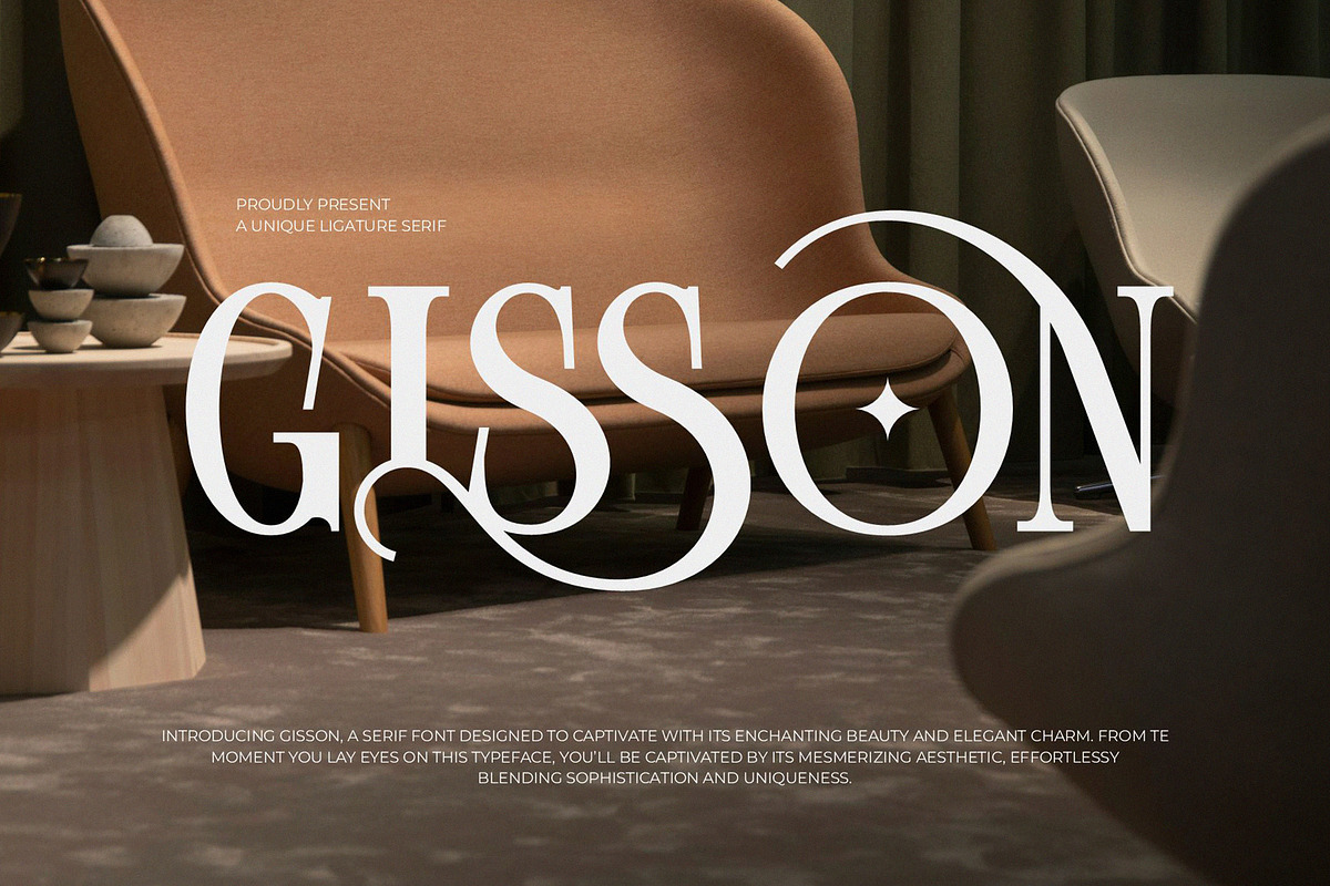 GISSON Unique Ligature Serif
