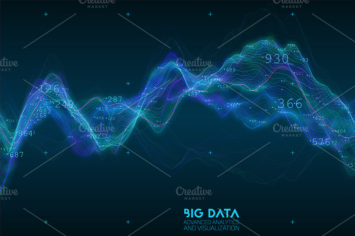 Big Data Wave Graph, an Object Graphic by GarryKillian