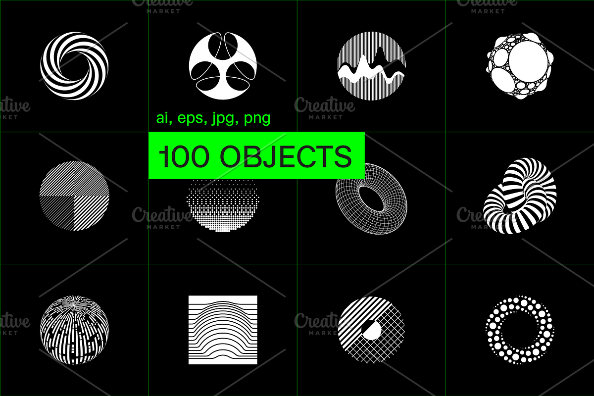 100 Circles & Spheres, an Icon by kloroform (Photo 1 of 11)