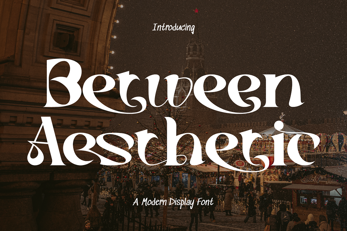 Between Aesthetic Font, a Serif Font by 177Studio (Photo 1 of 8)
