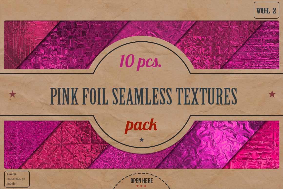 Pink Foil Tileable Textures Pack v.2, a Texture Graphic by Marabu ...