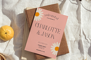 Daisy Floral Wedding Invite CANVA, an Invitation Template by StudioVonBraitenberg (Thumbnail 1 of 9)