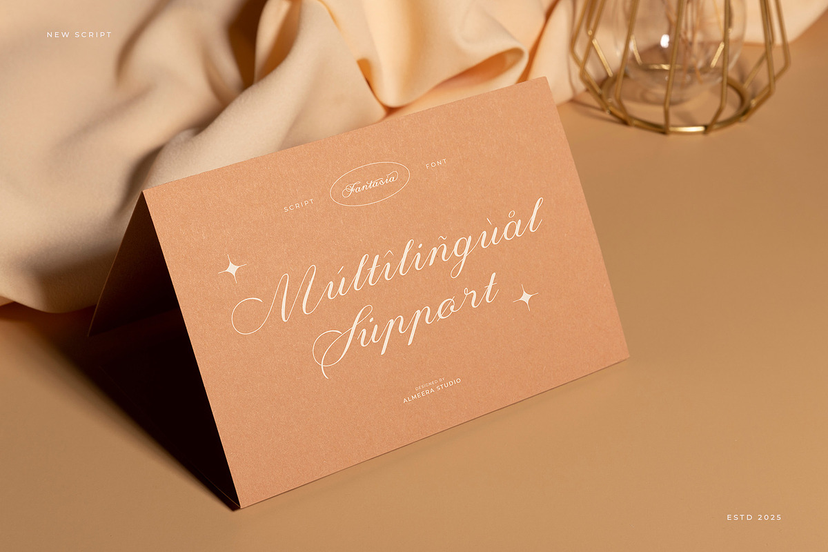Fantasia – Elegant Script, a Script Font by Almeera Std (Photo 9 of 10)