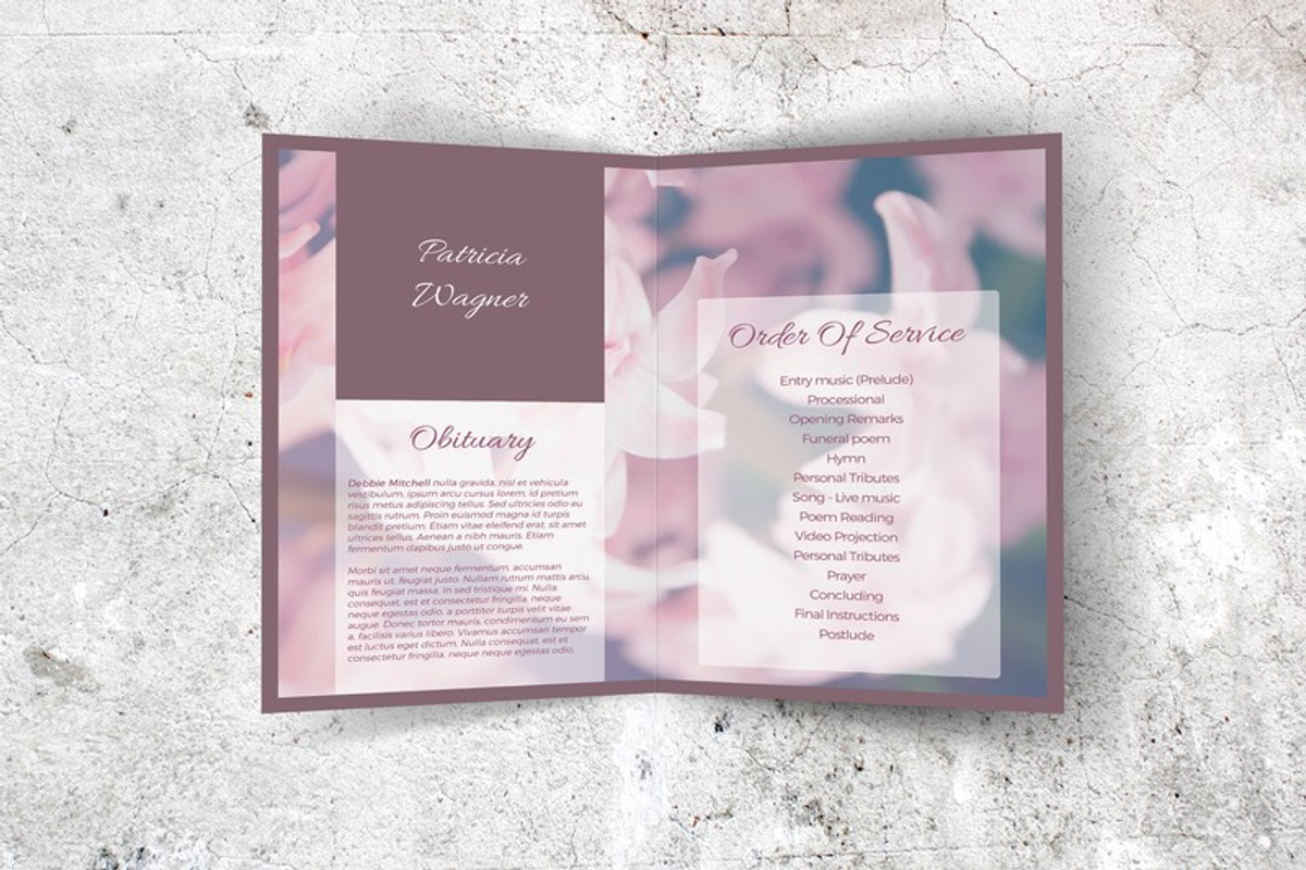 Sweet Spring Memorial Program, a Brochure Template by Final Tribute (Photo 2 of 5)