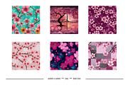 Cherry Blossom Retro Art Patterns, a Pattern Graphic by karenfoleyphoto (Thumbnail 11 of 17)