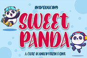 Sweet Panda - Cute Font, a Script Font by Fatmawati (Thumbnail 1 of 12)