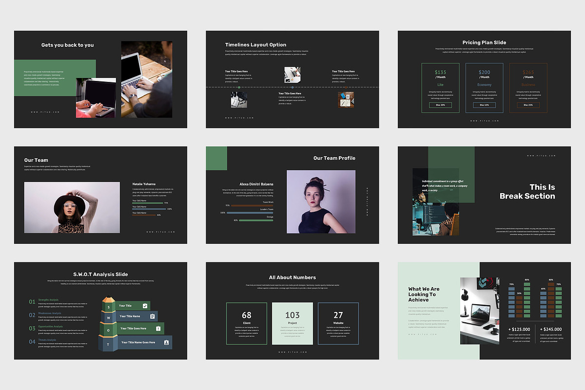 Pituo : Pitch Deck Powerpoint, a Presentation Template by Punkl Camp (Photo 7 of 9)