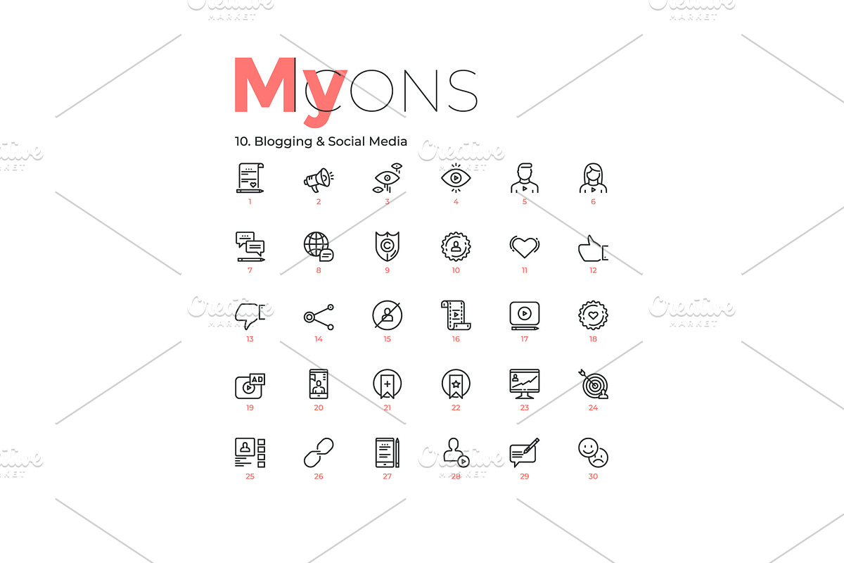 My Icons, an Outline Icon by Andrew Kras Design (Photo 17 of 38)