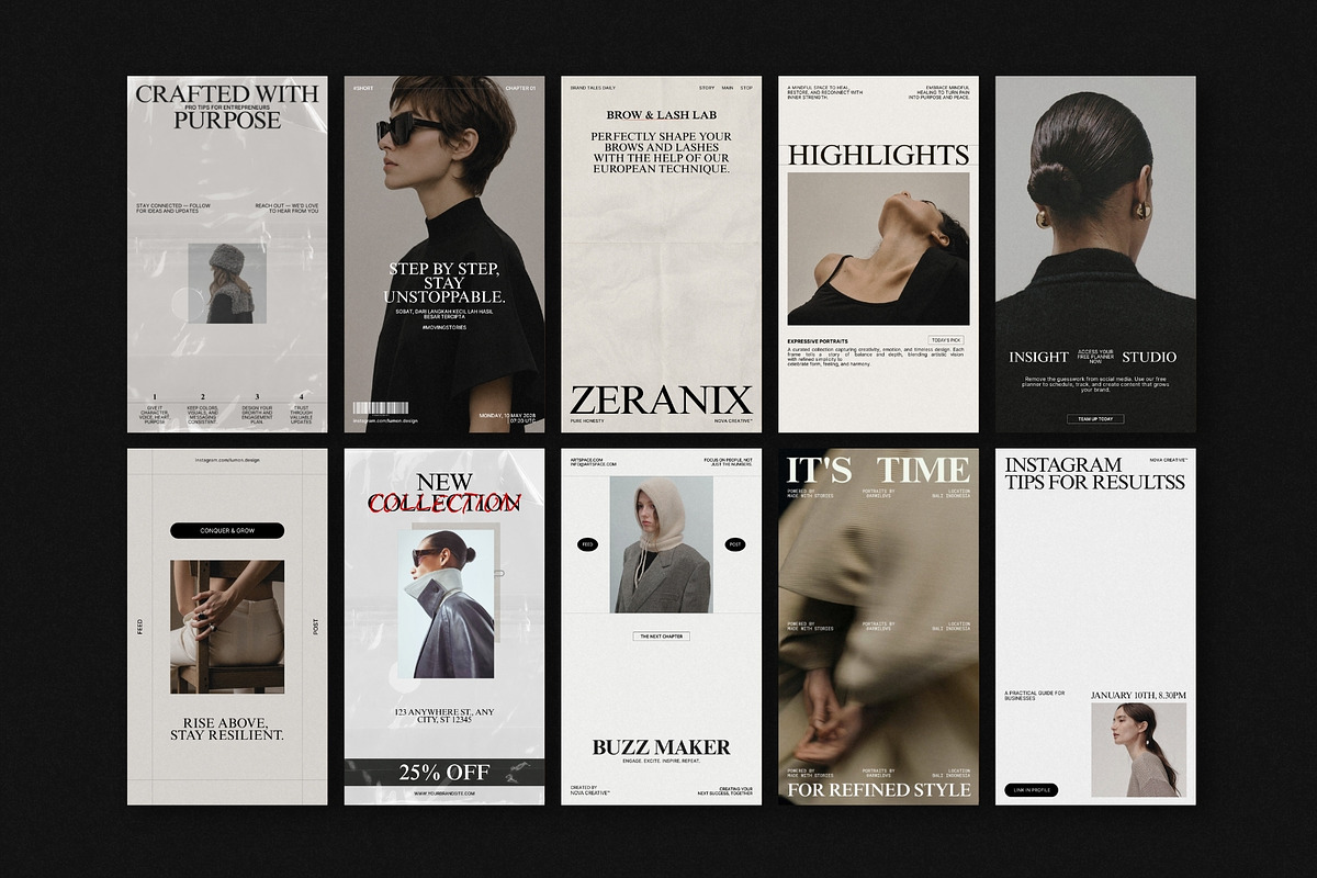 ZUNO | Instagram Template (III), a Social Media Template by The Aesthetic Studio (Photo 10 of 10)