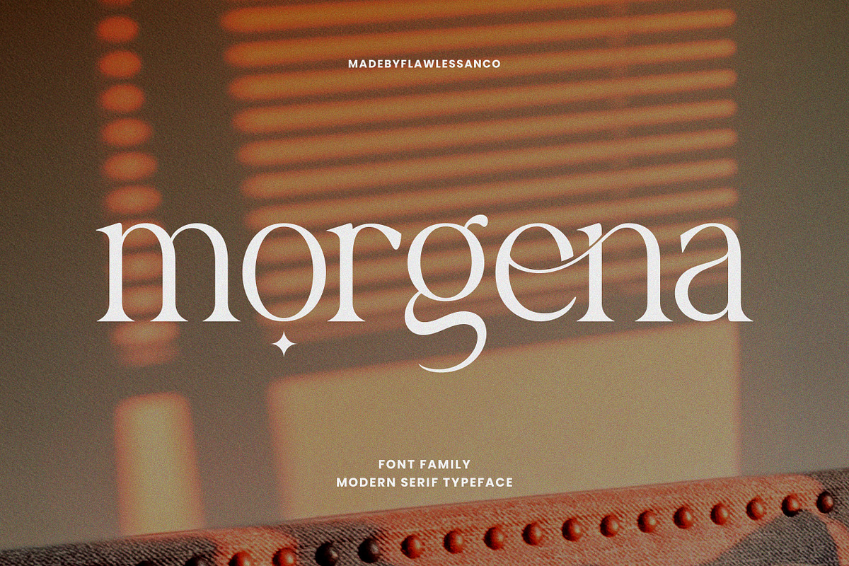 Morgena - Modern Serif Family Font, a Serif Font by Flawless And Co (Photo 1 of 10)