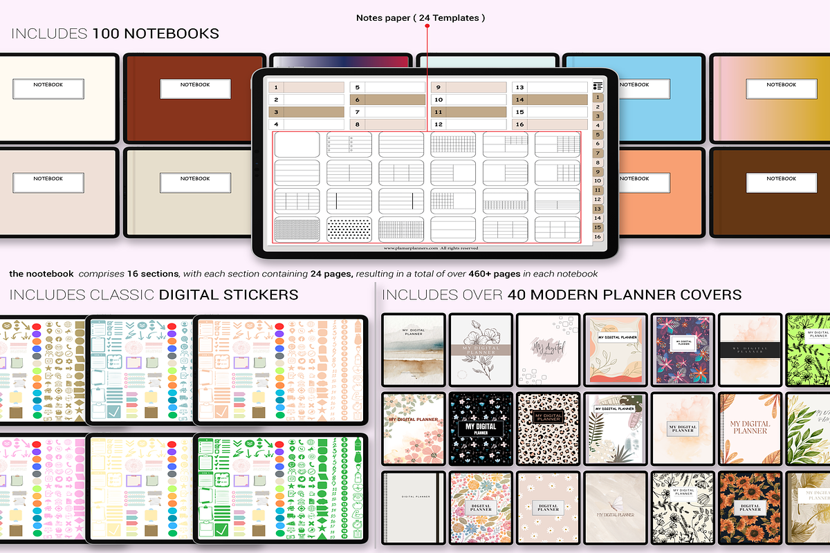 Digital Planner 2025 2026 & Undated, a Templates & Theme by Plamarplanners (Photo 11 of 11)