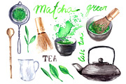 Matcha tea poster set, a Food Illustration by katya.bogina (Thumbnail 2 of 7)
