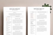 Modern Resume Template ERICKA A4, a Resume Template by Graace Studio (Thumbnail 2 of 4)