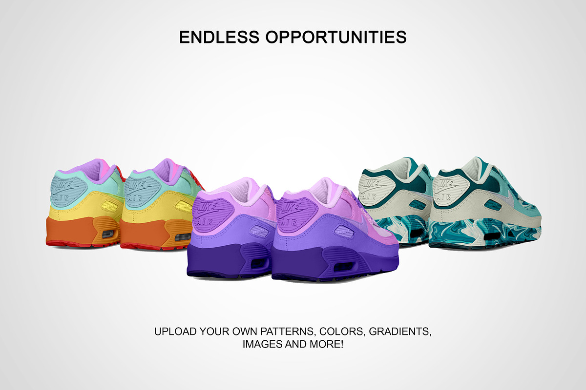 Nike Air Max 90 | Photoshop Mockup, a Product Mockup by sophiesconcepts (Photo 4 of 4)