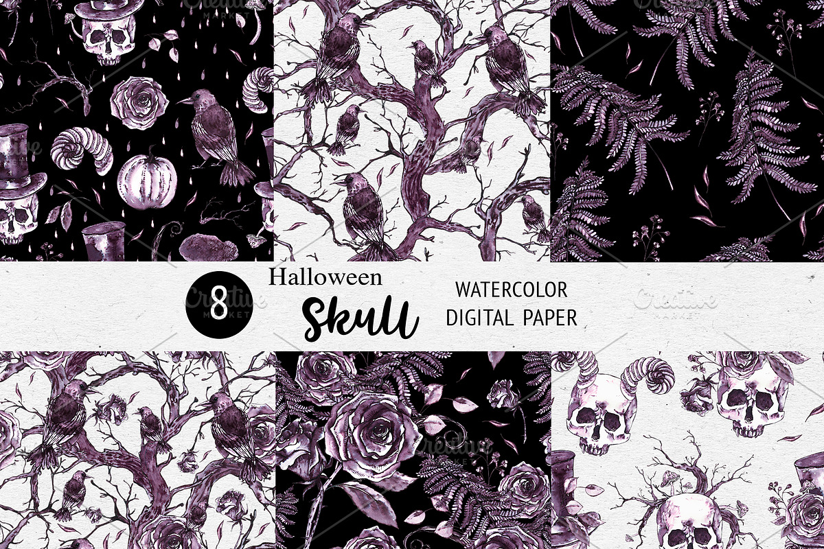 Creepy Halloween Clipart, a Seasonal Illustration by Depiano (Photo 7 of 10)