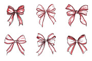 Coquette Valentine Ribbon Bow, an Illustration by Design Market (Thumbnail 2 of 4)