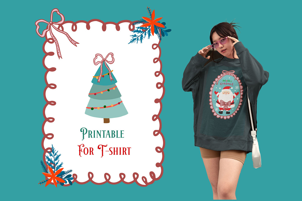 Merry christmas frame for kid design, a Decorative Illustration by Piixypeach (Photo 6 of 9)