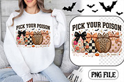 Pick Your Poison Pumpkins Bow PNG, a Seasonal Illustration by CrexoraLab (Thumbnail 1 of 4)