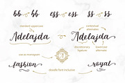 Michelle script with extras, a Script Font by Designwork (Thumbnail 11 of 14)