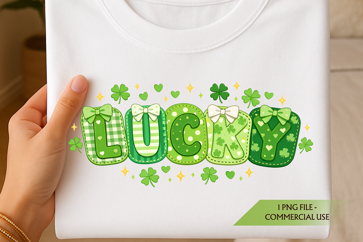 Saint Patrick PNG Shirt Lucky Spring, a Seasonal Illustration by SugarCloudStudioArt (Photo 1 of 4)