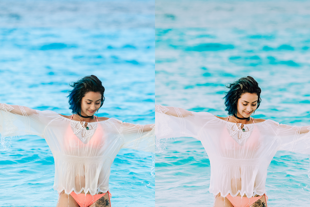 19 Blue Paradise Lightroom Presets, a Preset Add-On by RamsaGraphi (Photo 4 of 10)