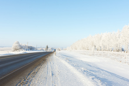 landscape of winter roads, a Nature Photo by AlexBush