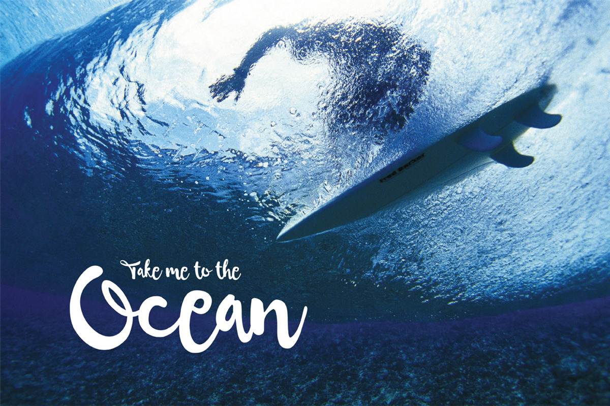 Oceanwaves Typeface preview 5