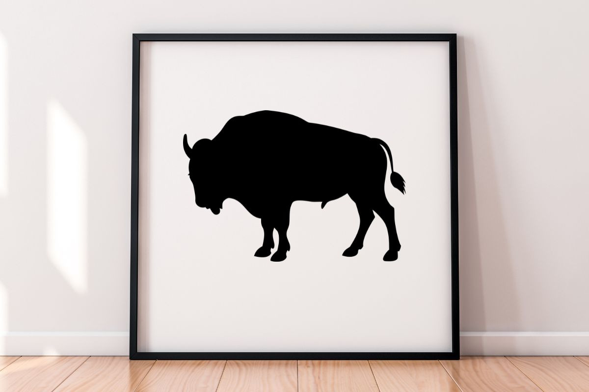 Bison Silhouette SVG, an Animal Illustration by newminddesign (Photo 9 of 10)