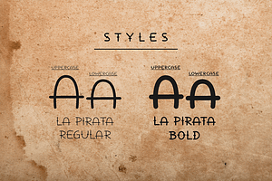 La Pirata - Tattoo Font