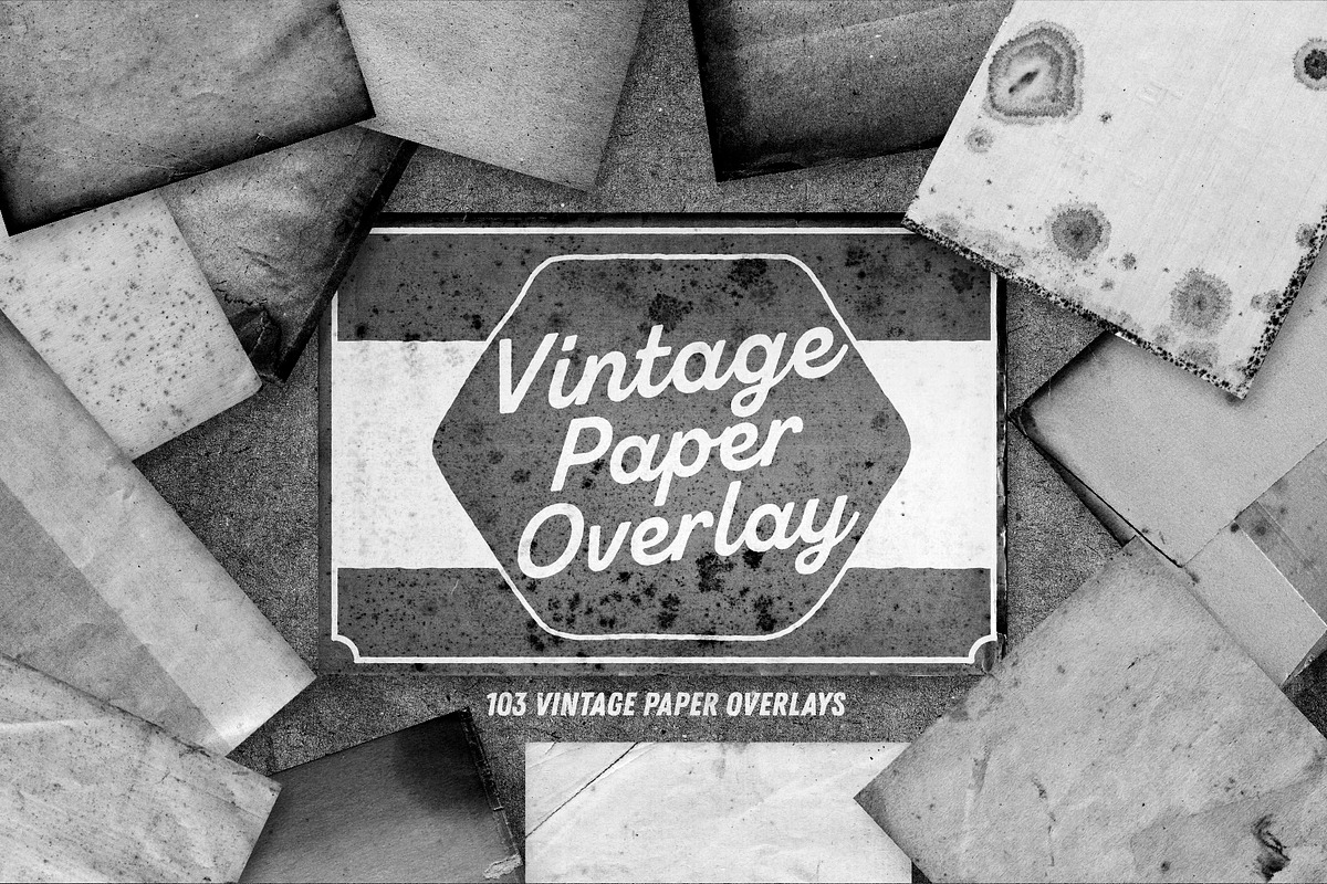 Vintage Paper Overlay, a Texture Graphic by AL's Design Studio (Photo 1 of 15)