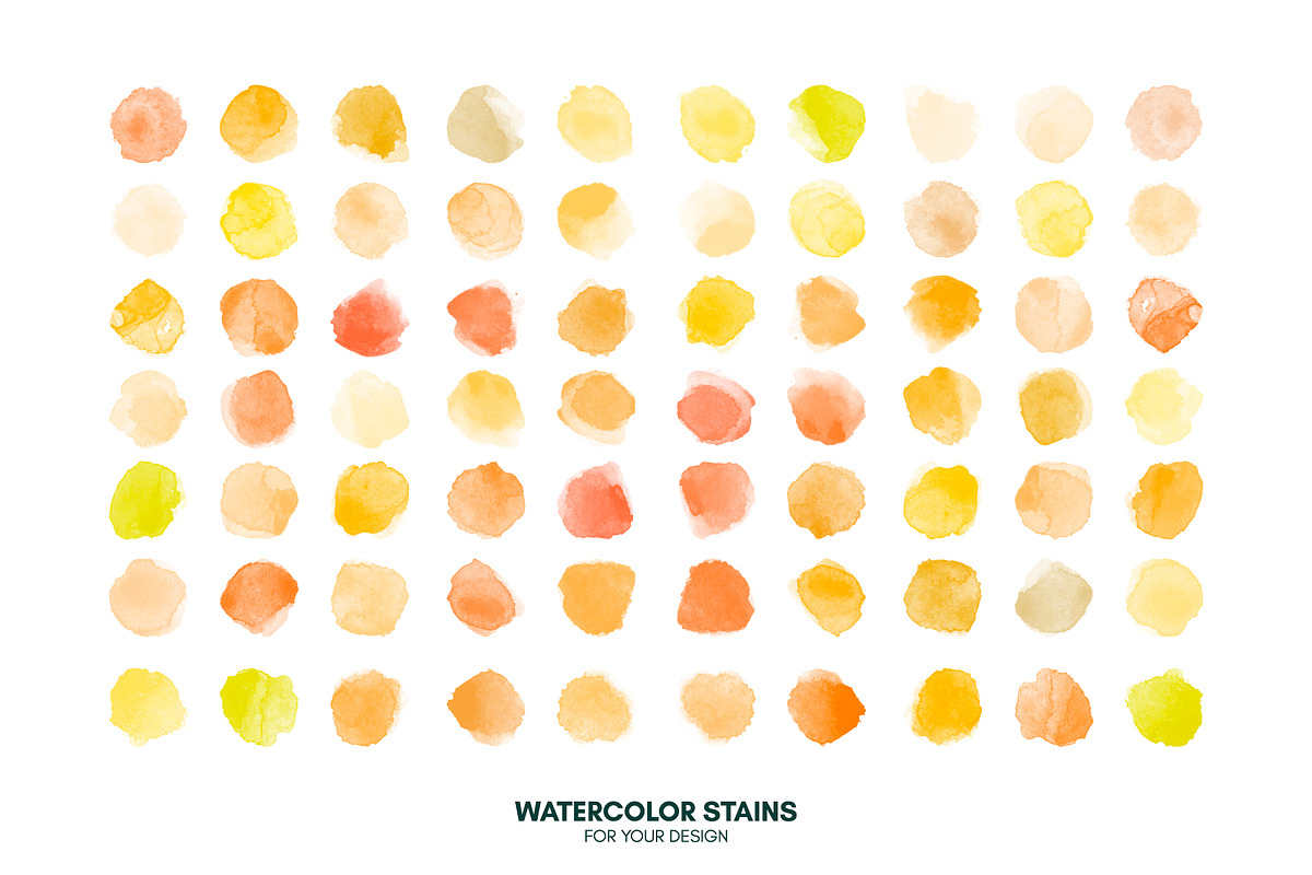 Huge set watercolor vector stains, a Texture Graphic by Ibrin's Shop (Photo 13 of 14)