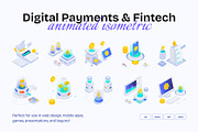 Animated Payment and Fintech Icons, a Technology Illustration by Vectors Market (Thumbnail 1 of 5)