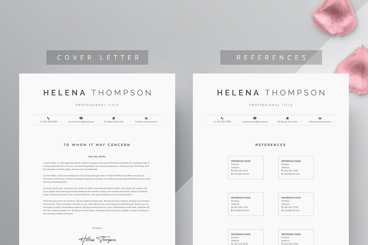 Word Resume & Cover Letter Template, a Resume Template by DemeDesign (Photo 3 of 6)