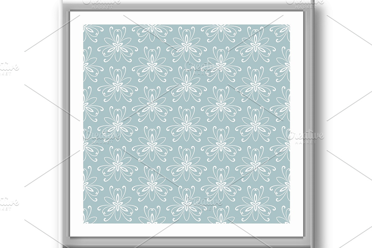 Floral Seamless Vector Pattern, a Decorative Illustration by FineArtStudio (Photo 3 of 3)
