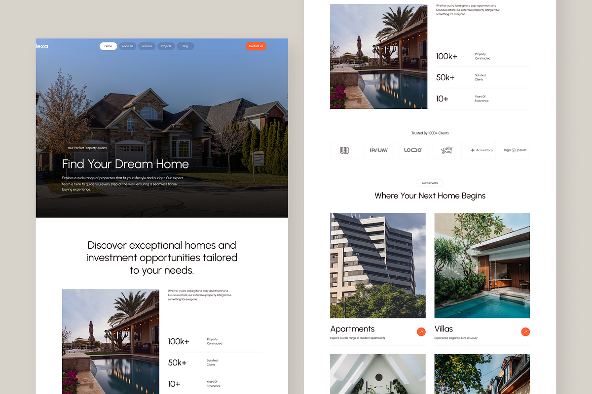 Real Estate Framer Website, a Landing Page Template by UI/UX Ocean (Photo 2 of 5)