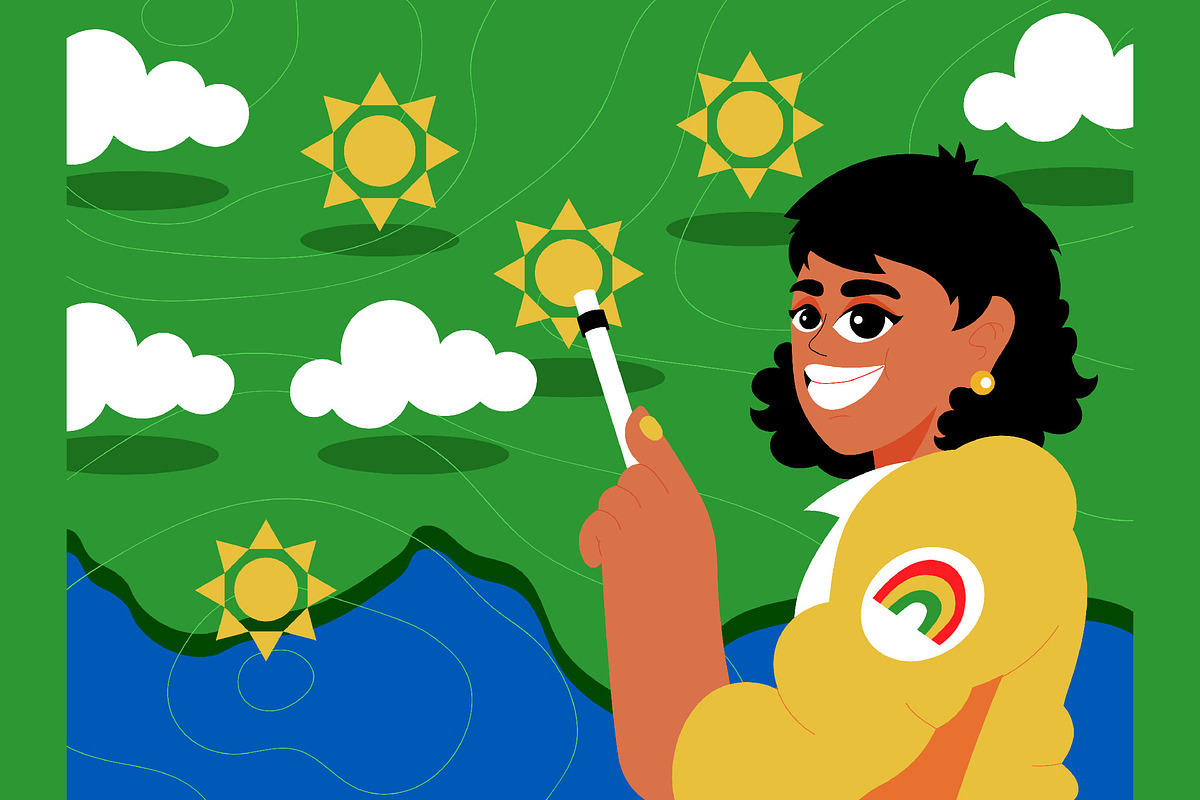 Weathercaster Full Illustration, an Illustration by graphicook