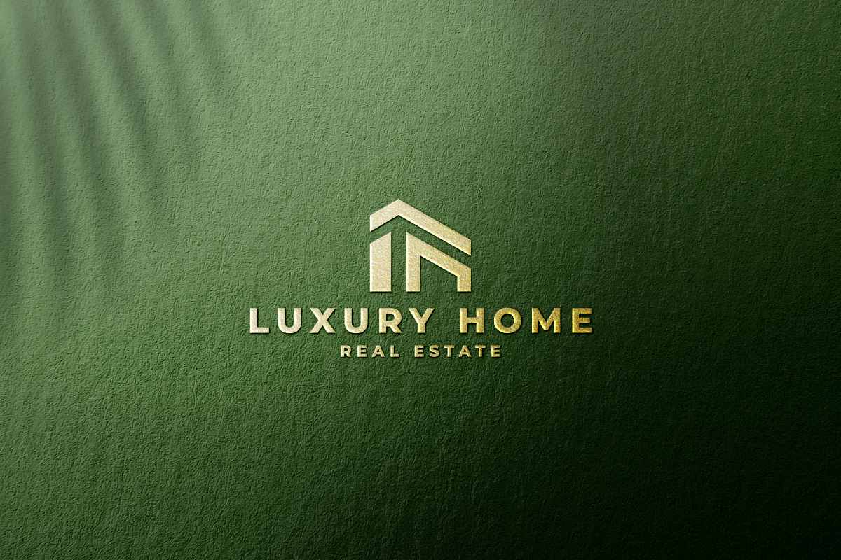 Luxury Gold Home Real Estate Logo, a Branding & Logo Template by Design_Planet (Photo 1 of 3)