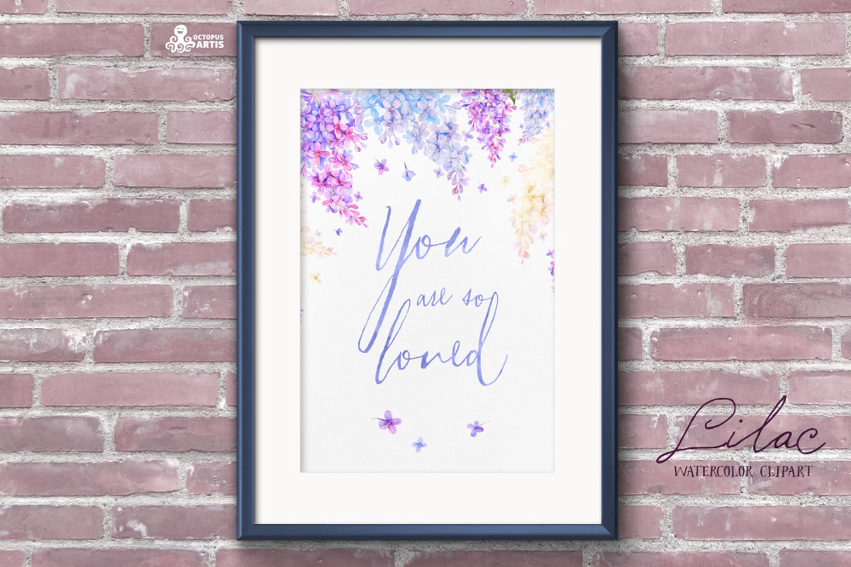 Lilac. Watercolor collection, an Illustration by OctopusArtis (Photo 5 of 5)